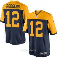 Aaron Rodgers Green Bay Packers Mens Limited Alternate Navy Blue Jersey Bestplayer